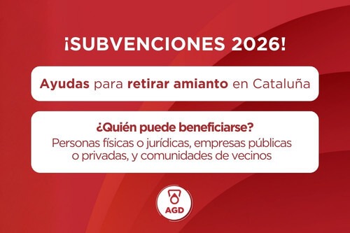 Subvenciones 2026 amianto Cataluña