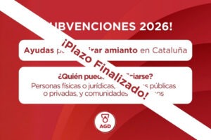 Plazo finalizado Subvenciones amianto 2026